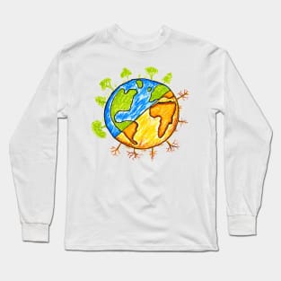 Save green planet Long Sleeve T-Shirt